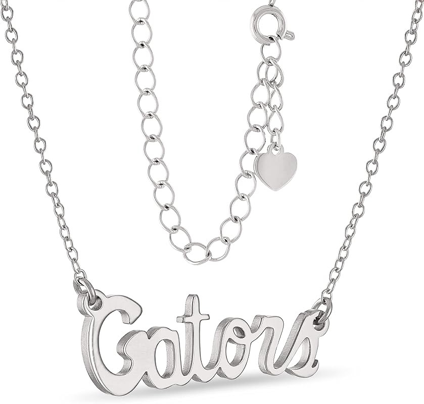 Women's College and State Mantra Necklaces | Hypoallergenic | Surgical Stainless Steel or 18K Gol... | Amazon (US)