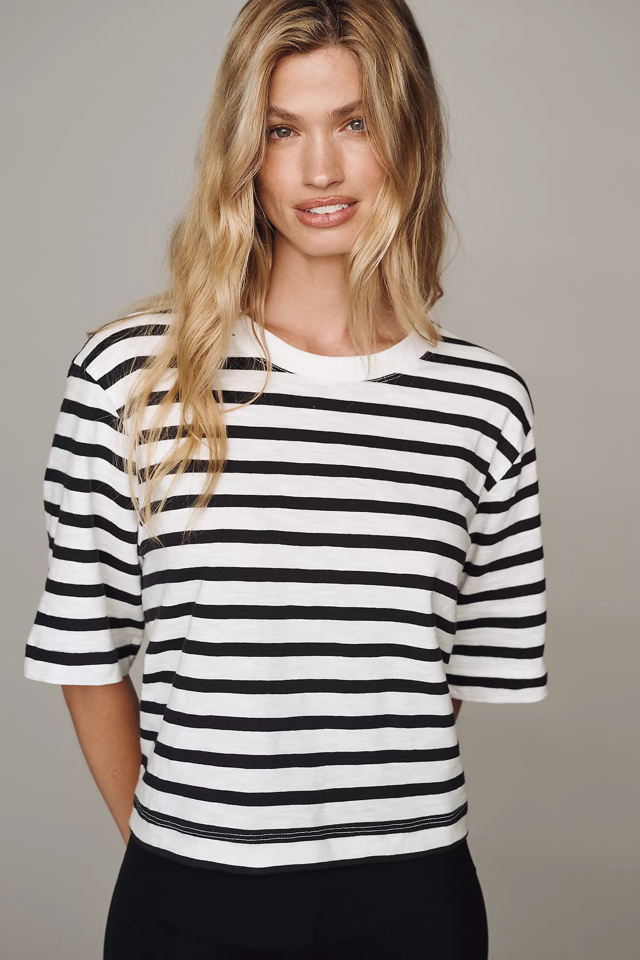 Maeve Corey Cotton Boxy Tee | Anthropologie (US)