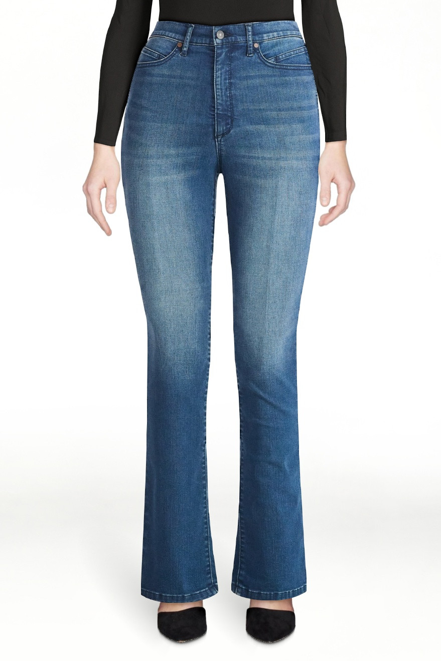 Sofia by Sofia Vergara Women's Marisol Bootcut Curvy High Rise Jeans, 34.5" Inseam, Sizes 0T-20T | Walmart (US)