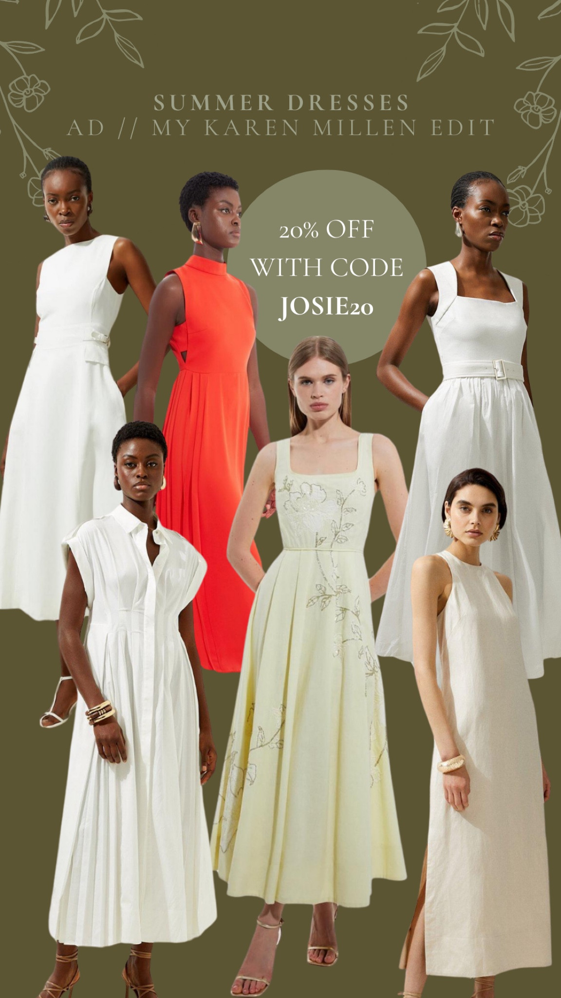 AD // Use code JOSIE20 for 20% off my Karen Millen summer dress edit! So many timeless styles!

#LTKeurope #LTKsummer