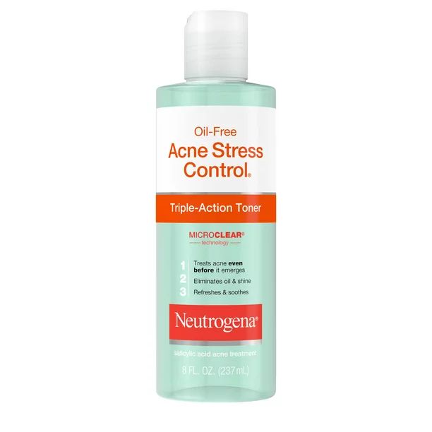 Neutrogena Acne-Fighting Facial Toner with 2% Salicylic Acid, 8 fl oz | Walmart (US)