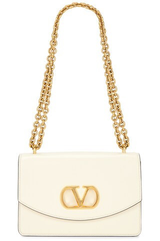 Valentino Garavani Vain Shoulder Bag in Butter White - White. Size all. | FWRD 