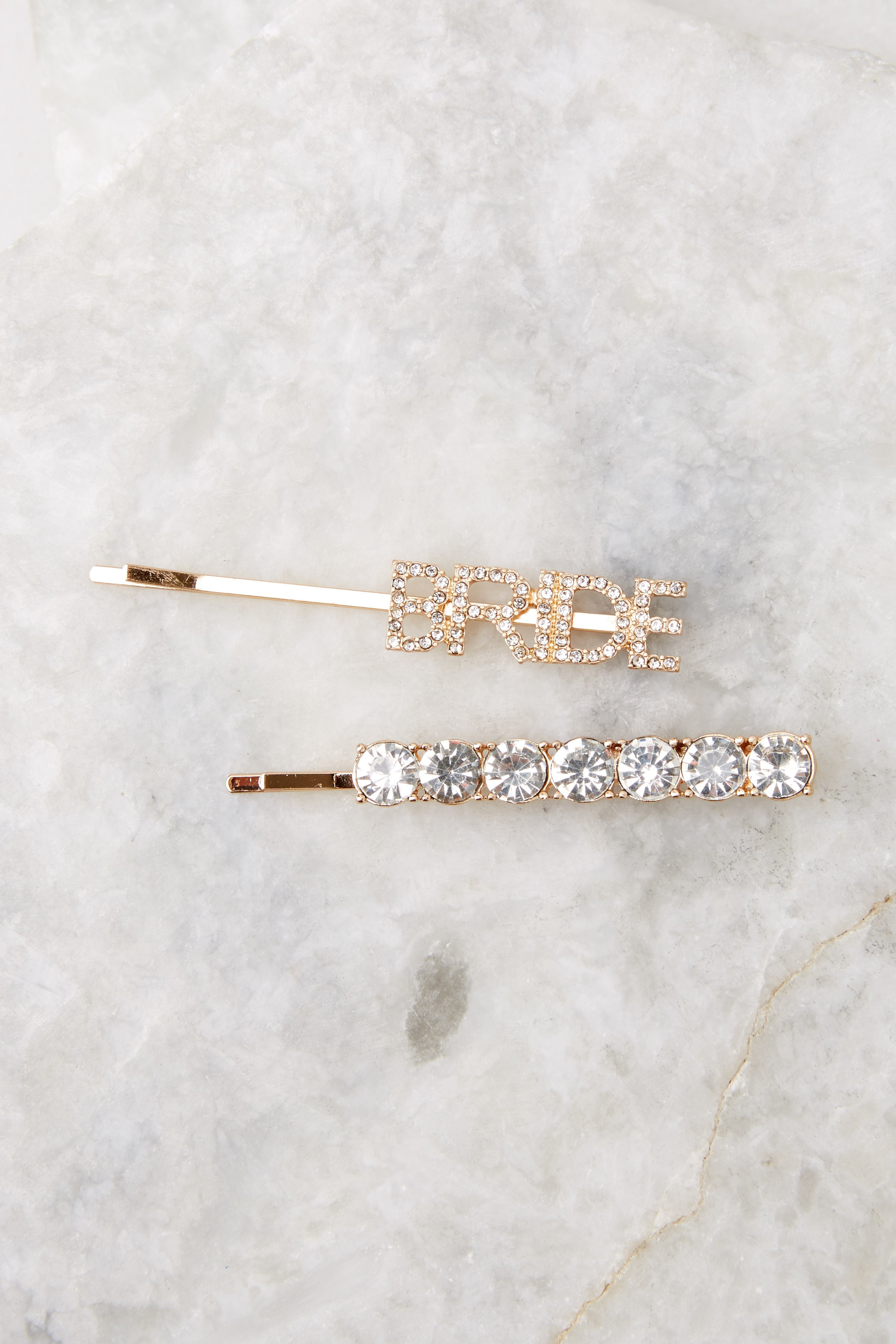 Tuck Away Your Worries Gold Hair Pins | Red Dress 