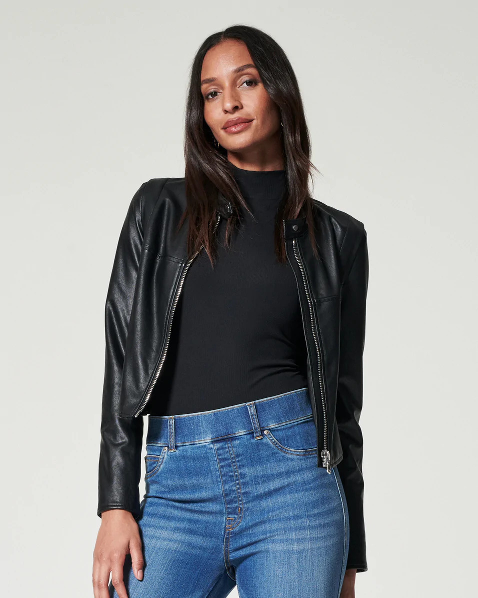 Leather-Like Moto Jacket | Spanx