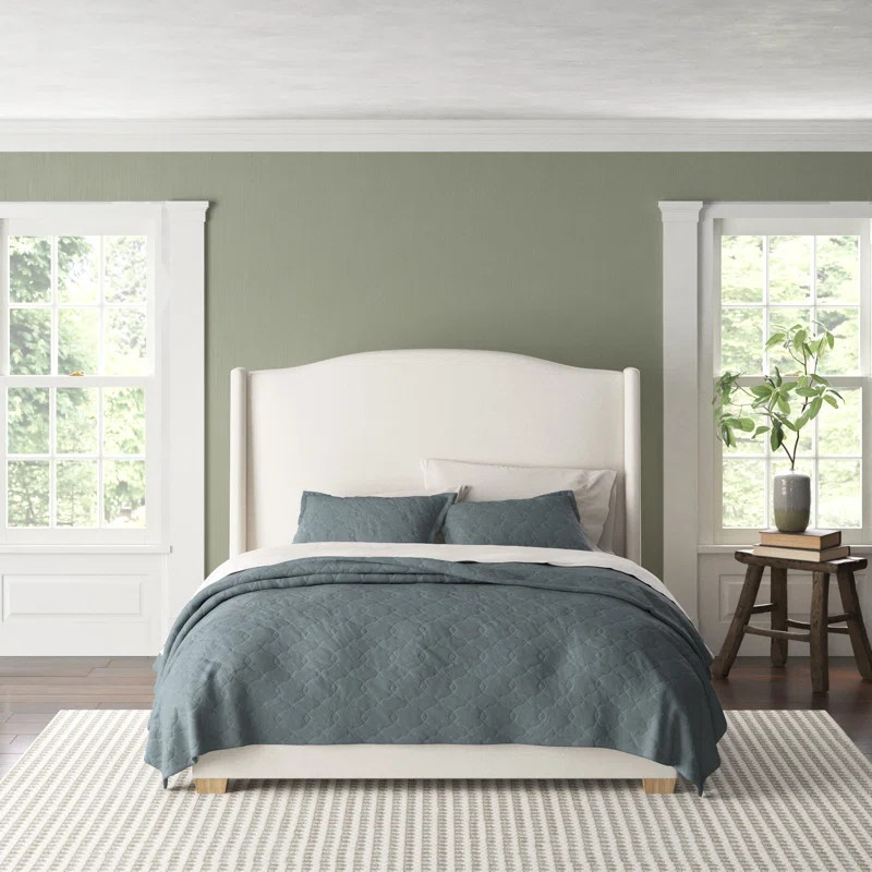 Allis Upholstered Wingback Bed | Wayfair North America