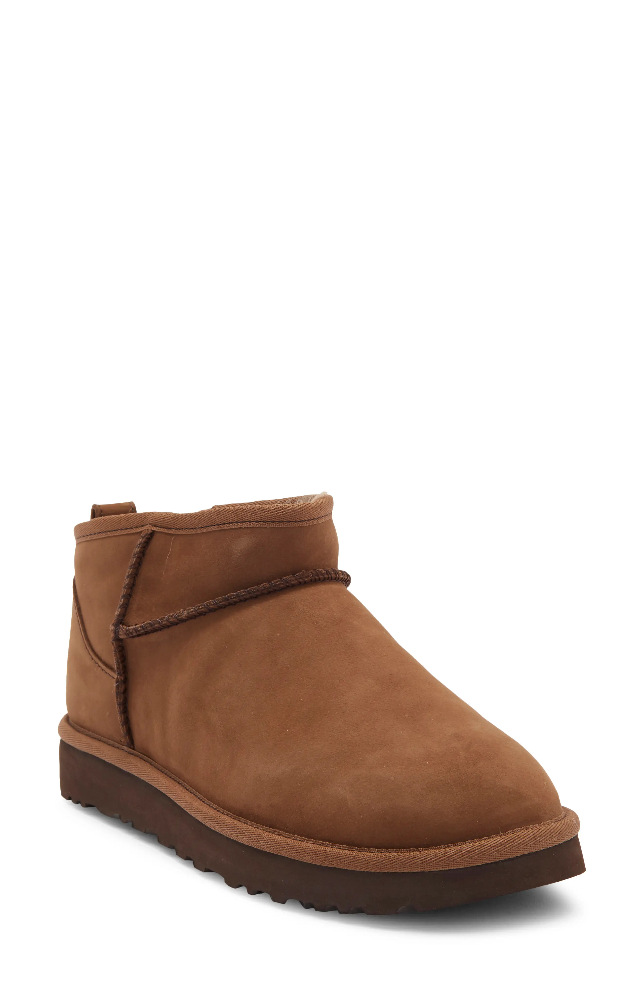 UGG\u00ae Classic Ultra Mini Nubuck Bootie (Women) | Nordstrom | Nordstrom