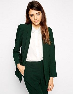 ASOS Blazer in Crepe with Slim Lapel | ASOS US