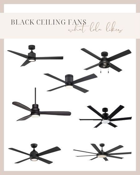 I just had a sleek black ceiling fan installed in my house and they can be a little tricky to find, so here are a few of my favorites!

#homedecor #fan

#LTKhome #LTKFind #LTKSeasonal