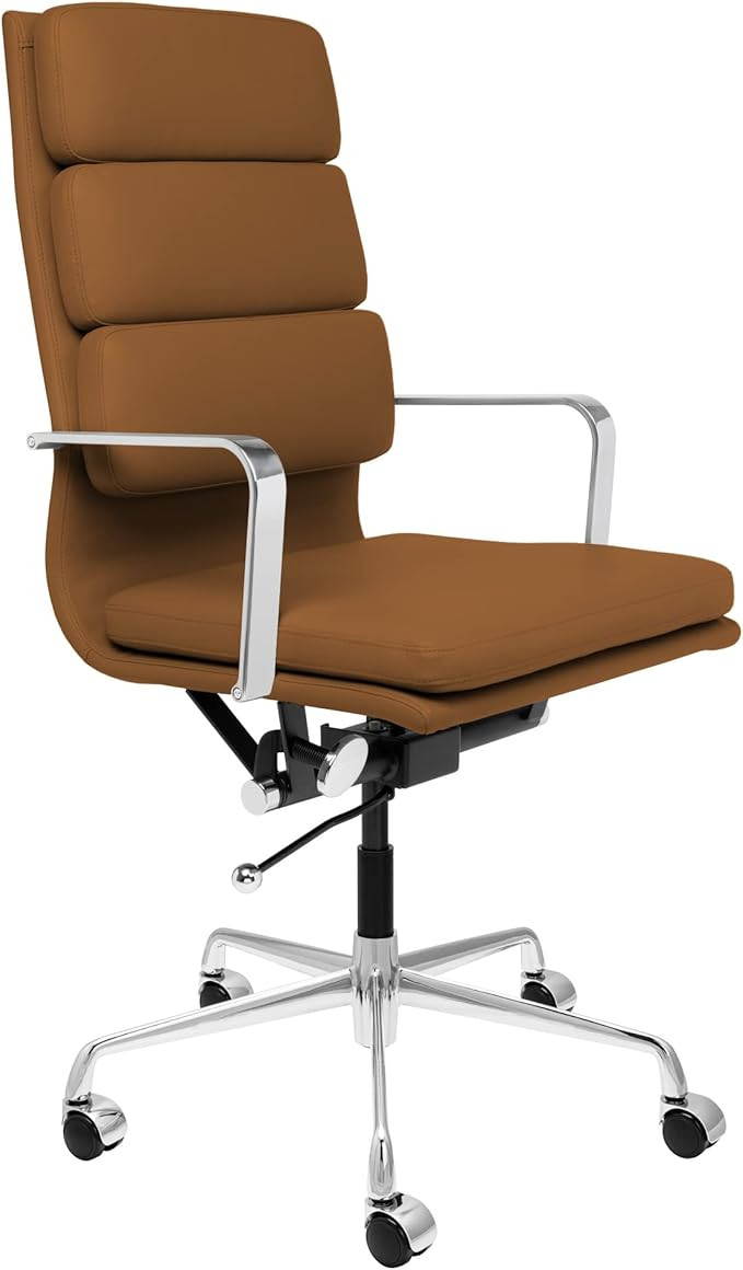 Laura Davidson Furniture SOHO II Tall Back Padded Management Chair (Brown) | Amazon (US)