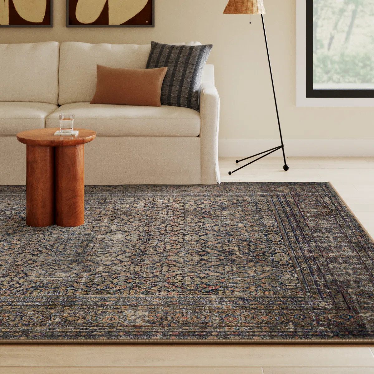 Amber Lewis x Loloi Morgan Denim / Multi Area Rug | Wayfair North America