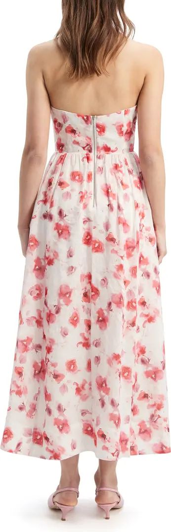 Bardot Lola Floral Strapless Corset Dress | Nordstrom | Nordstrom