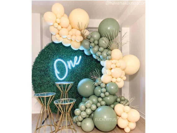 Biodegradable Eco Latex Balloons / Boho Balloon Arch, Mustard, Beige, Burnt Orange, Blue Slate, E... | Etsy (US)