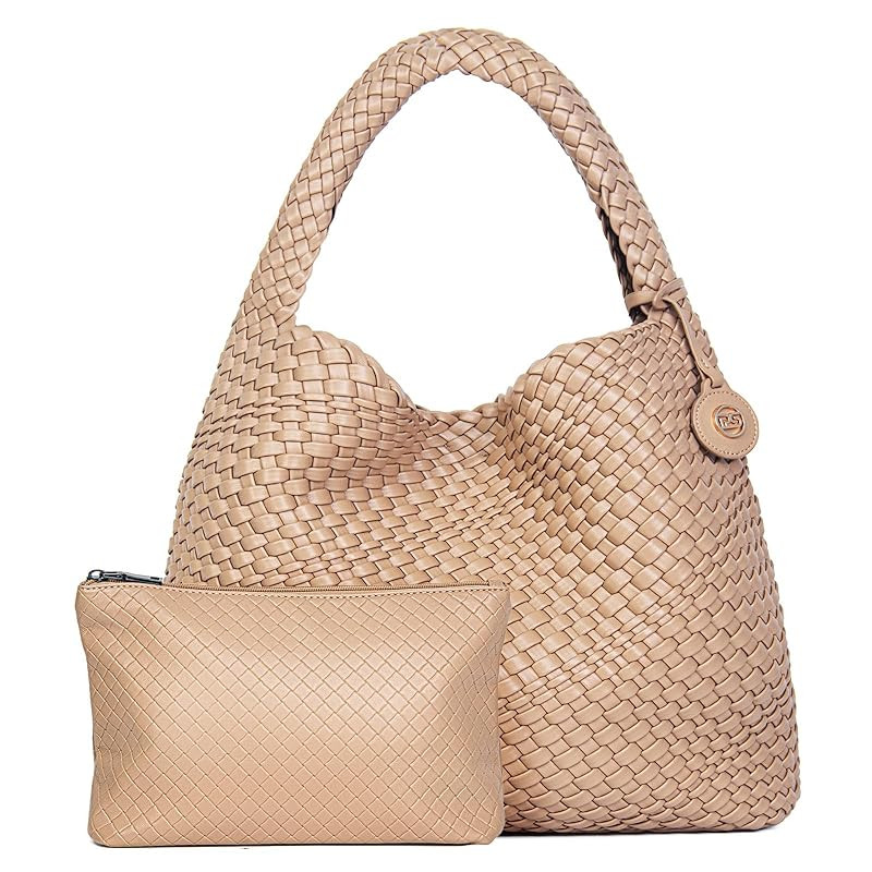 PS PETITE SIMONE Woven Tote Bag for Women Large Woven Purse Woven Leather Handbags Braided Purse ... | Amazon (US)