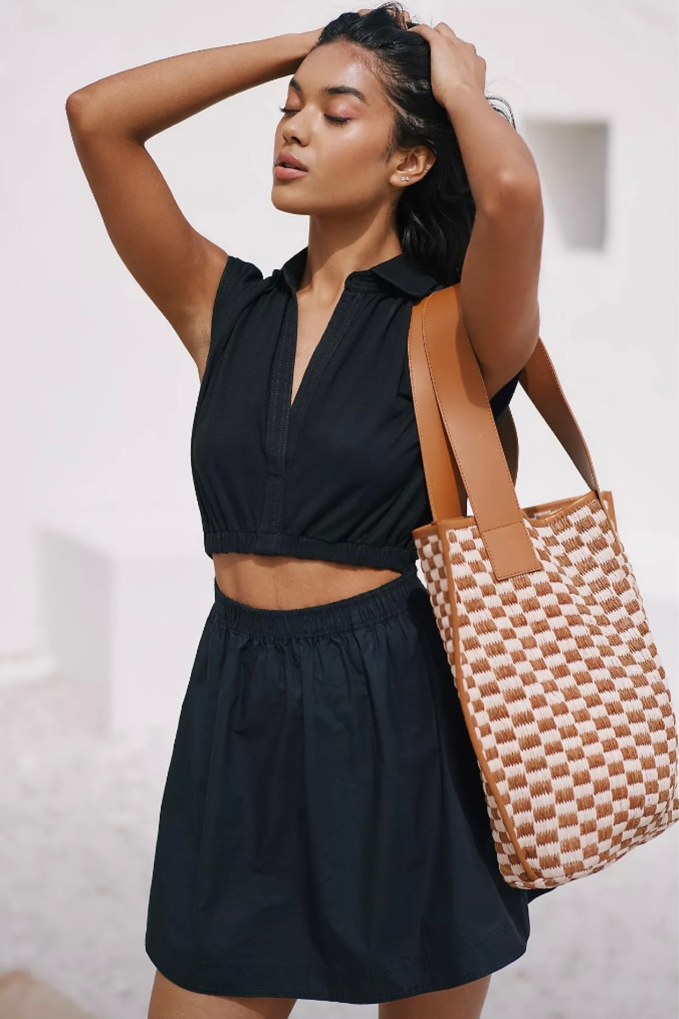 Fall dress Anthropologie dress 
Black cutout dress LBD
Date night dress 

#LTKfindsunder100