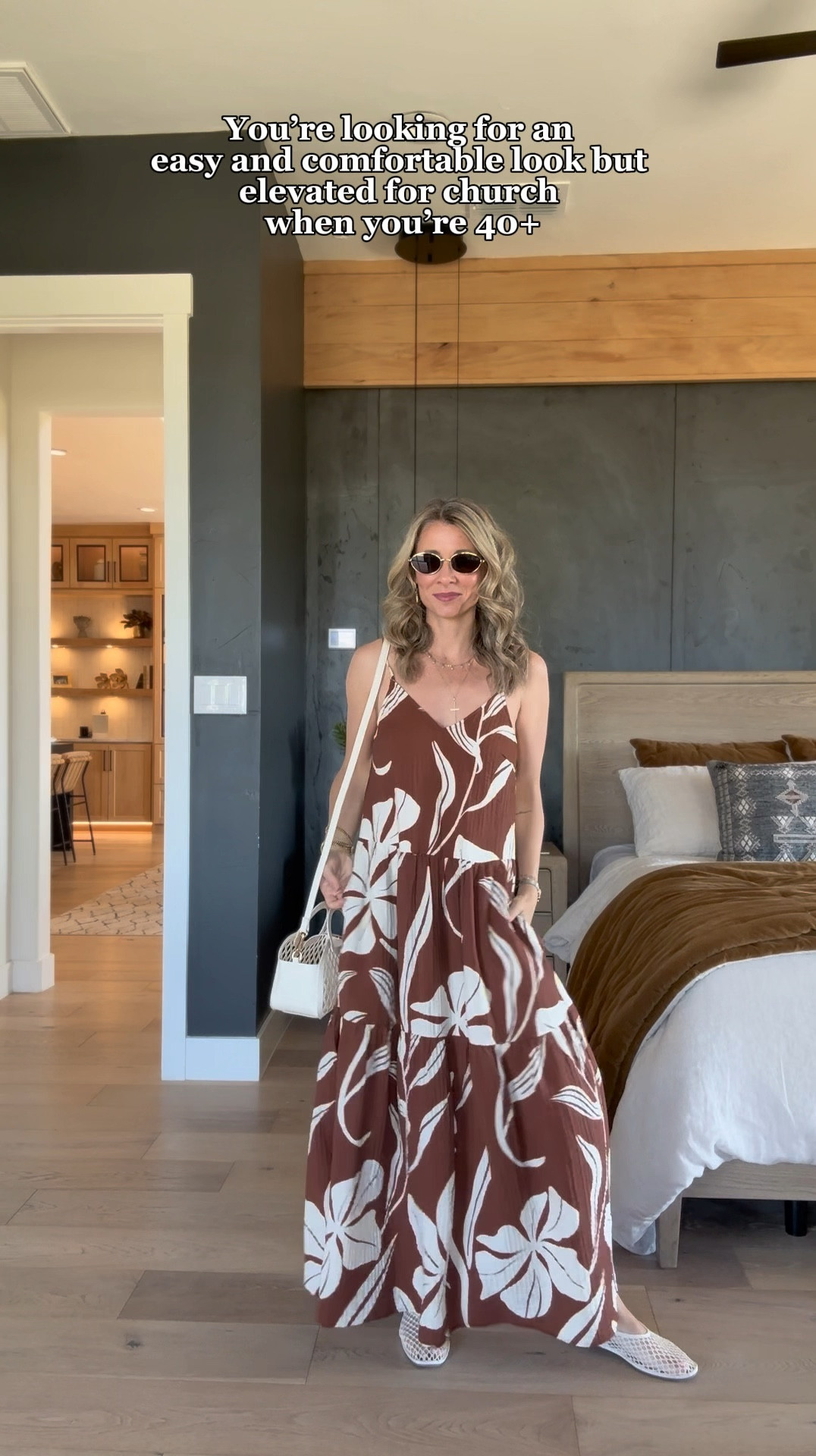 You’re looking for an easy and comfortable look but elevated for church and your over 40+. This A New Day target dress is an absolute show stopper I’ve gotten asked about it all day long! Comes in 2 other colors an also has pockets! Wearing an XS and it’s only $28 today! Jelly purse is such a vibe and on season! Also comes in other colors! Shoes are also target and SO comfortable! Size down a 1/2 size!  And these sunglasses are freaking awesome! Also Target!😜 

#LTKgrwm #LTKOver40 #LTKPetite