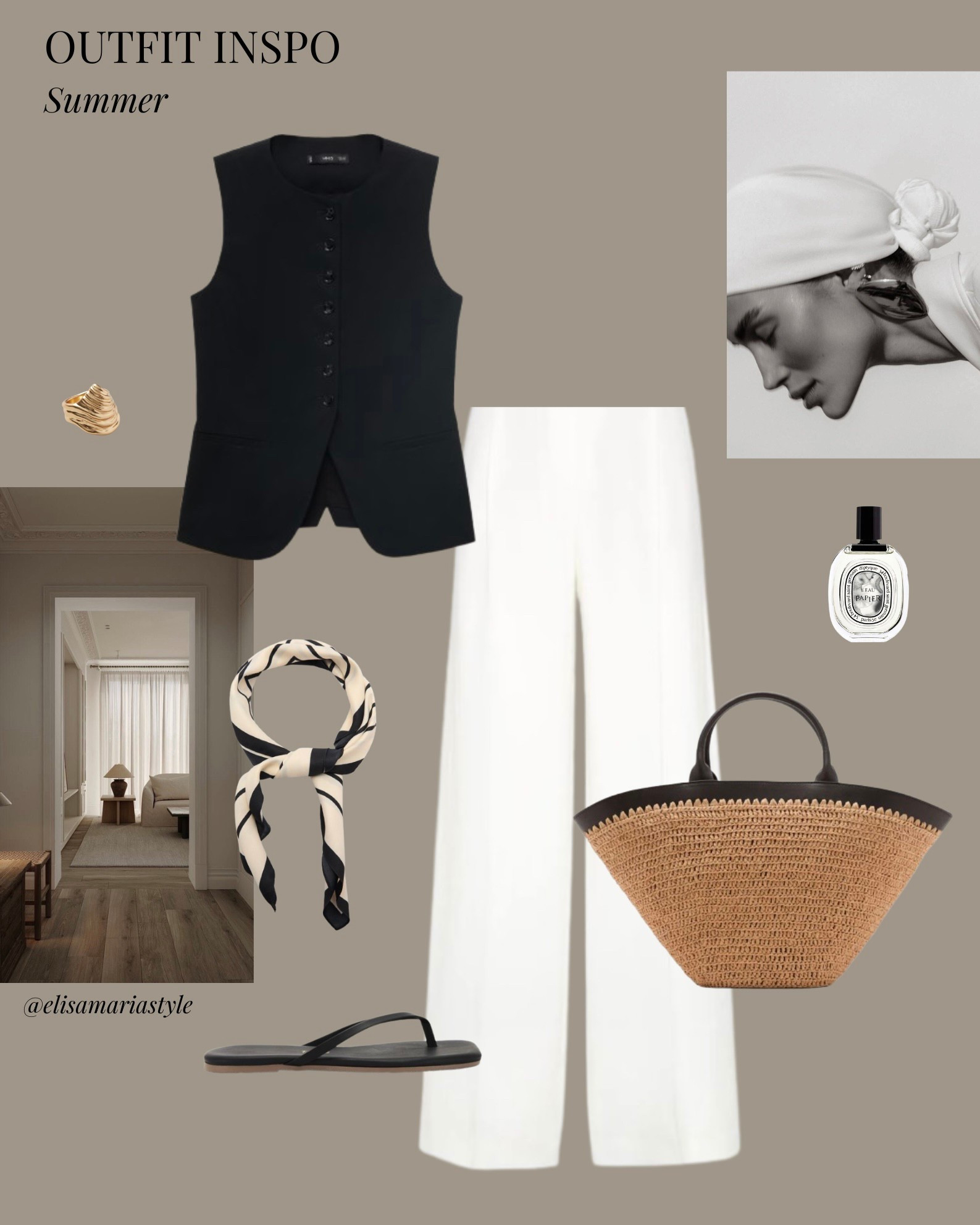 Waistcoat and linen pants outfit for summer 🤍

#LTKbag #LTKstyletip #LTKsummer