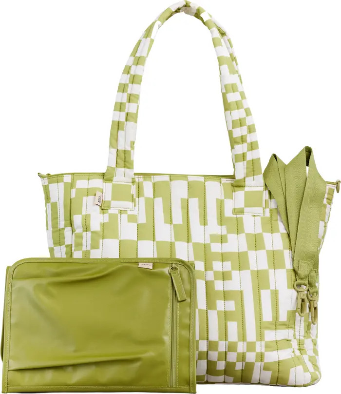 Reversible Cotton Canvas Tote Diaper Bag | Nordstrom