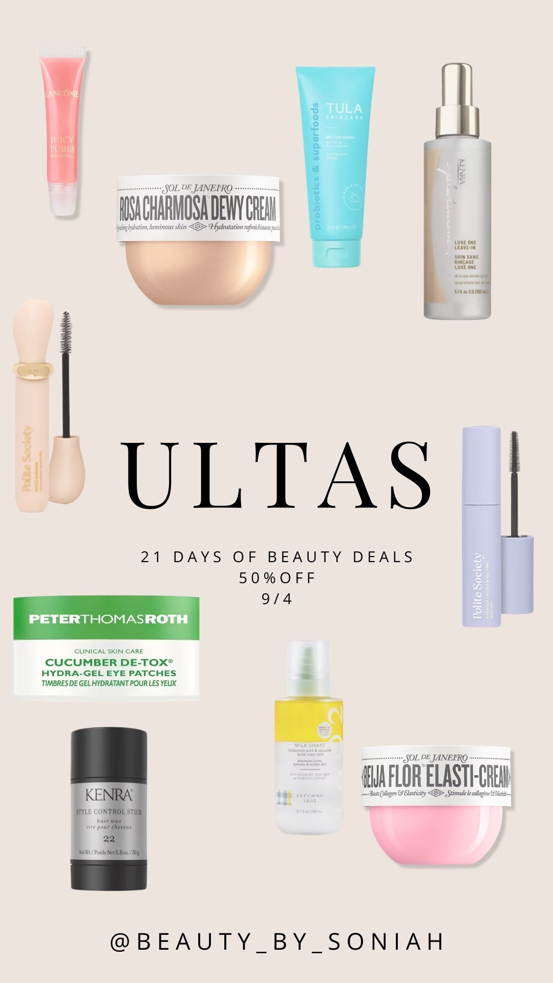 Ultas 21 days of beauty 9/4

#LTKOver40 #LTKSaleAlert #LTKBeauty