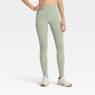 Women's Dynamic Flex High Rise Leggings - All In Motion™ Sage Green M | Target