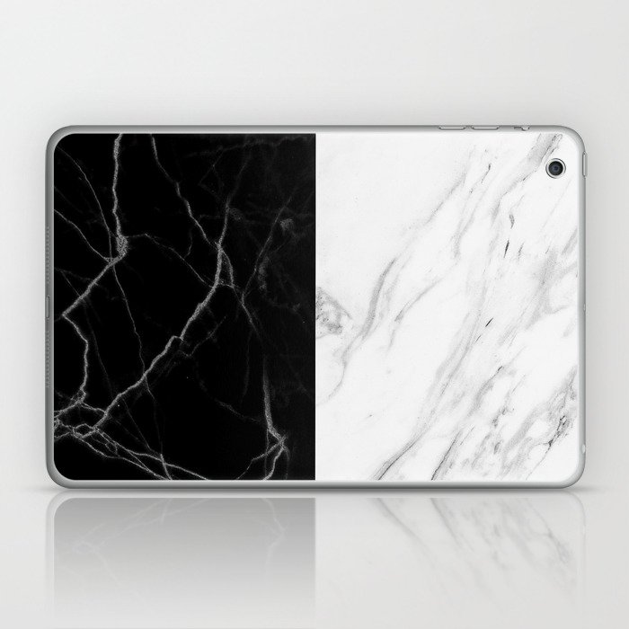 Black And White Marble Laptop & Ipad Skin by Matte & Marble - iPad mini | Society6