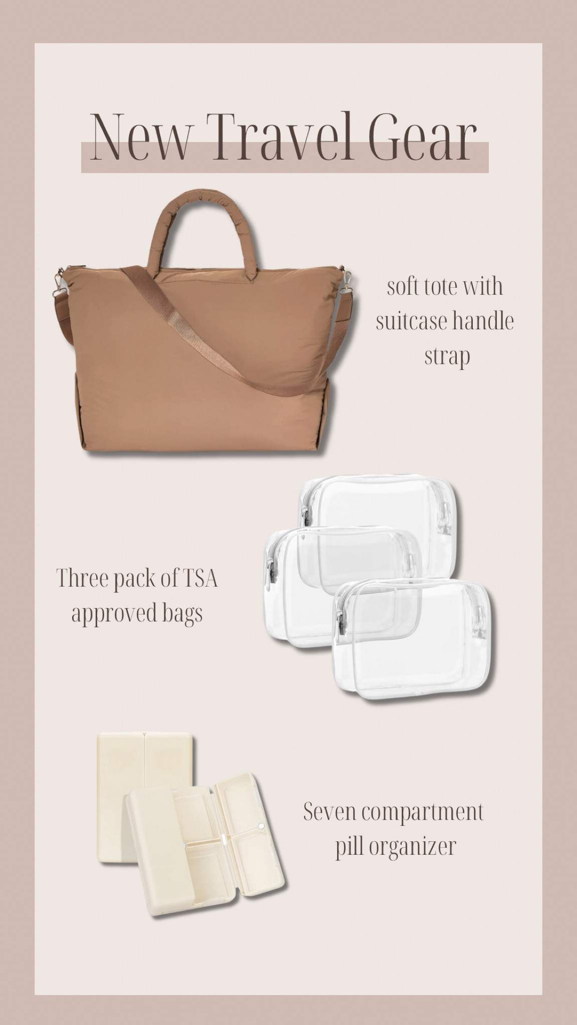 New Travel Gear


#LTKfindsunder100 #LTKtravel #LTKfindsunder50