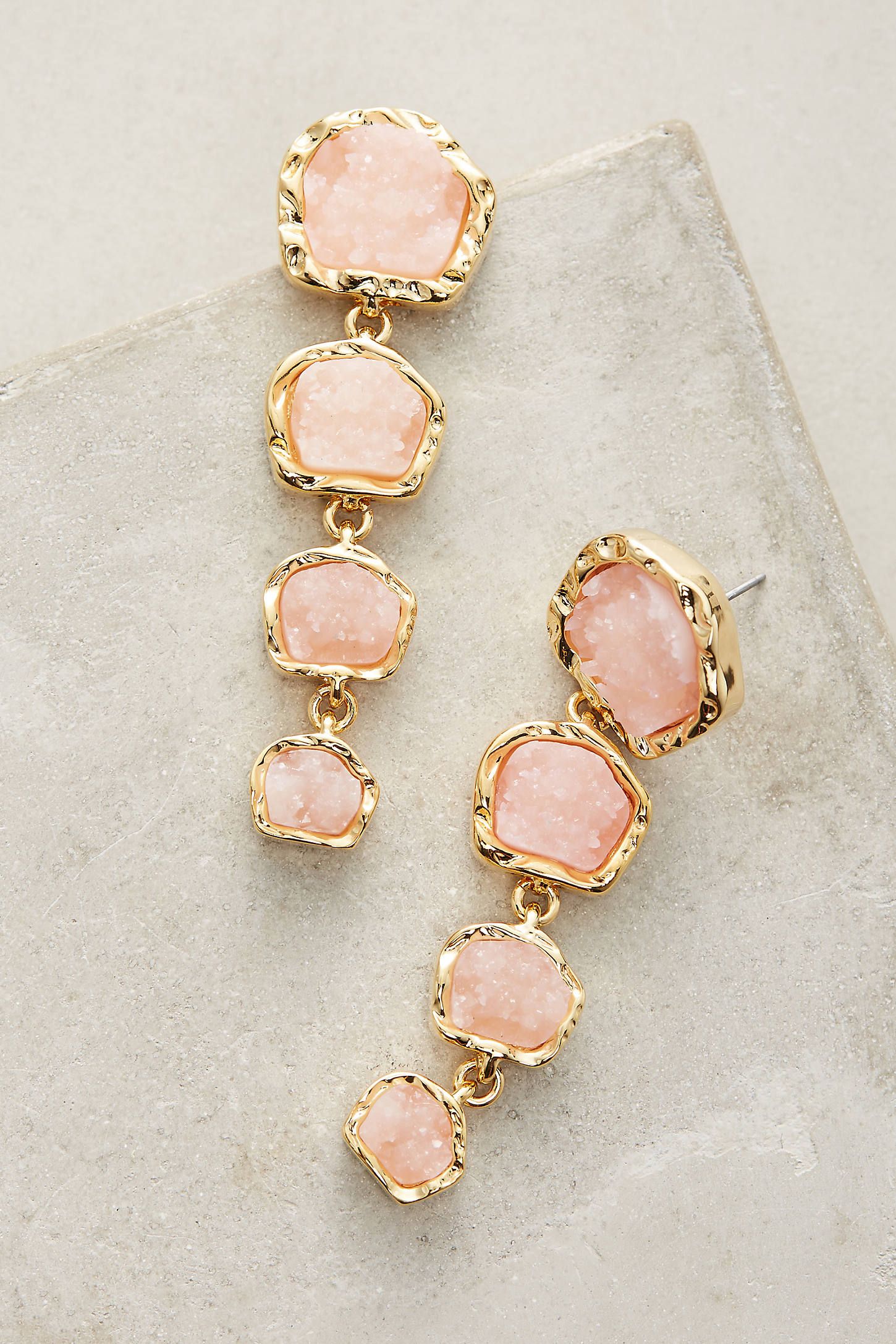 Midnight Druzy Drop Earrings | Anthropologie (US)