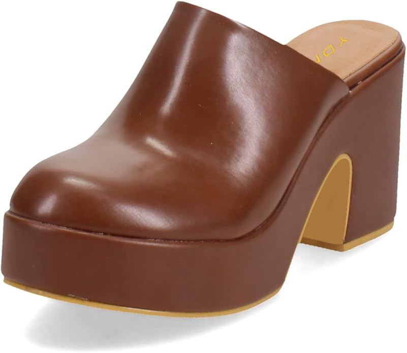 YDN Women Casual Block Heel Mules Cozy Platform Chunky Sandals Closed Toe Slip On Clogs Party Dre... | Amazon (US)