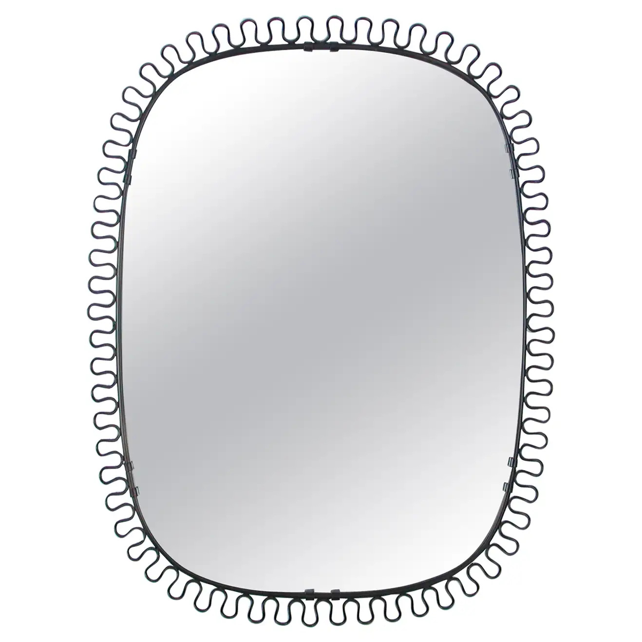 Sculptural Bronzed Wall Mirror by Josef Frank Svenskt Tenn, 1950s For Sale at 1stDibs | 1stDibs