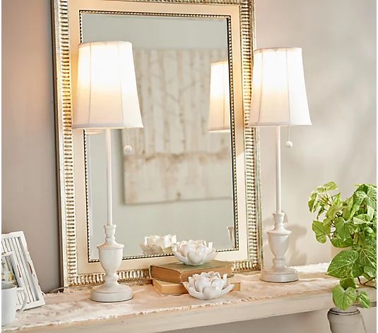 Set of (2) 28" Urn Style Buffet Accent Lamps by Valerie | QVC
