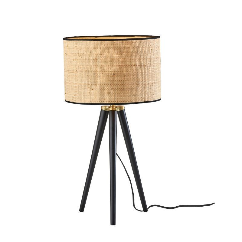 Jackson Table Lamp Wood Black - Adesso | Target