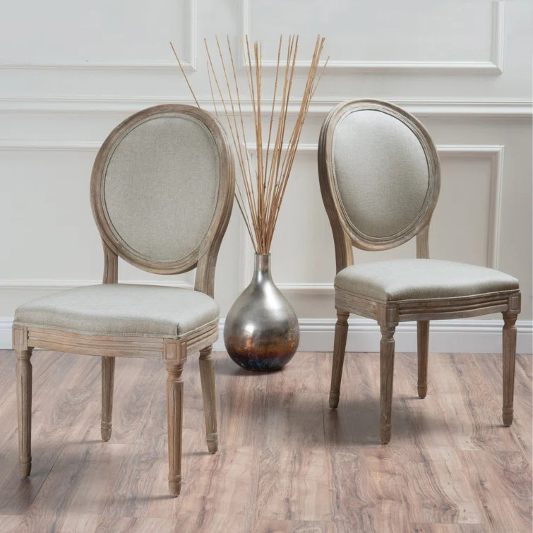 Jair Upholstered King Louis Back Side Chair (Set of 2) | Wayfair North America