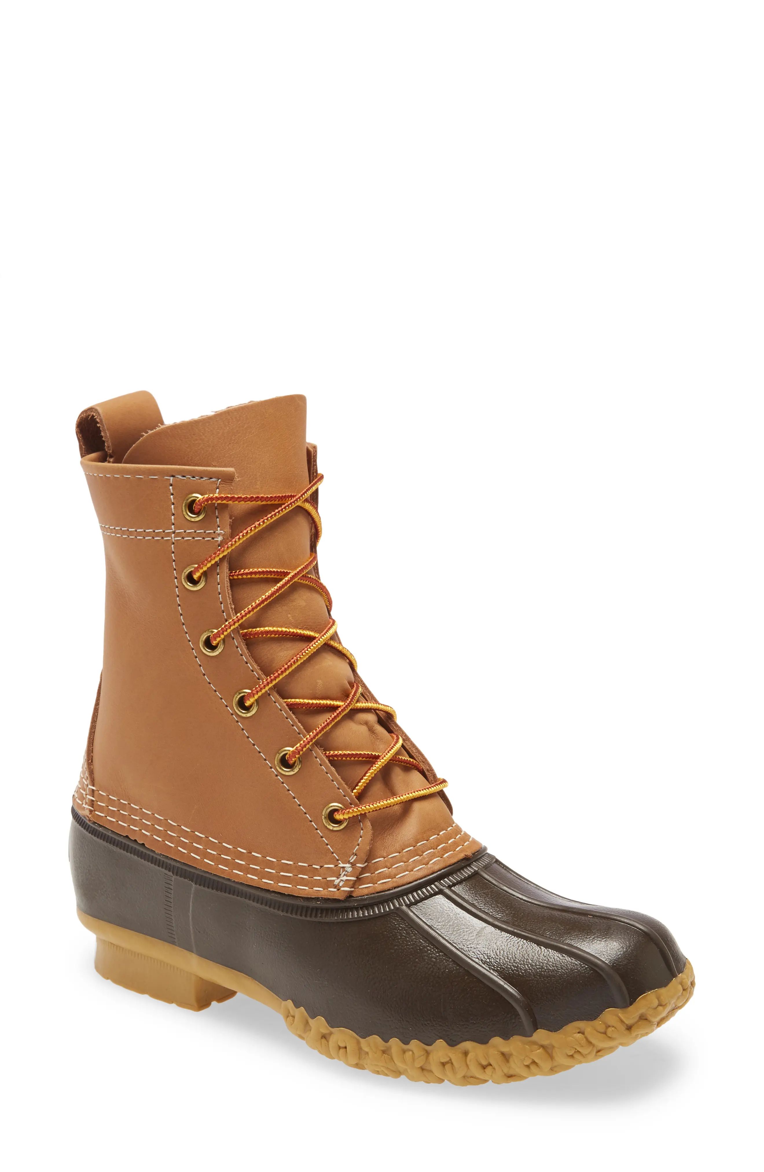 L.L.Bean 8-Inch Bean Boot in Tan/Brown at Nordstrom | Nordstrom