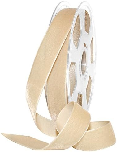 Morex Ribbon Nylon, 7/8 inch by 11 Yards, Blonde, Item 01225/10-602 Nylvalour Velvet Ribbon, 7/8"... | Amazon (US)