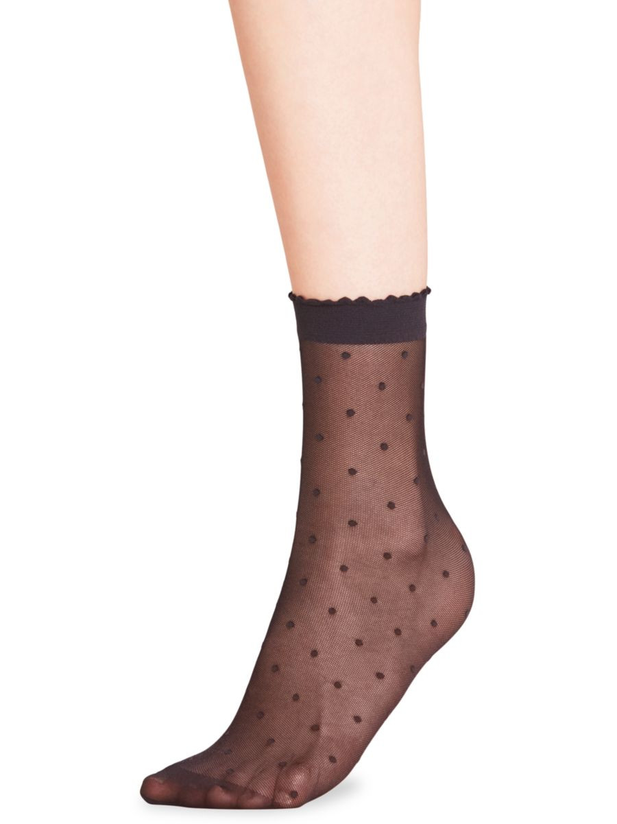 Dot Mesh Anklet Socks | Saks Fifth Avenue