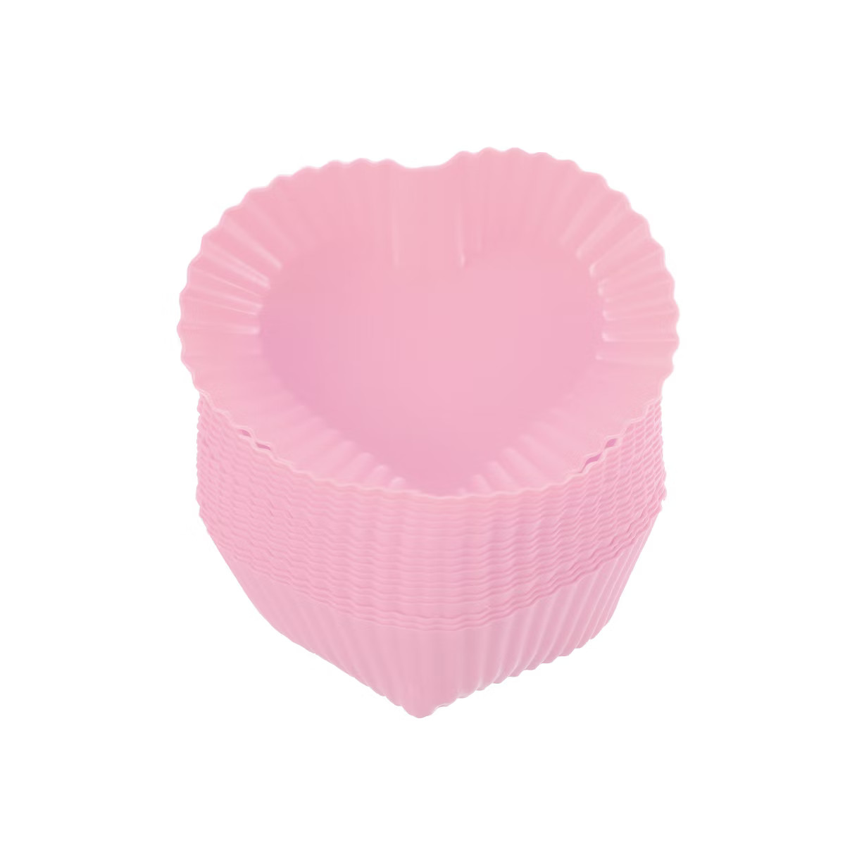 Unique Bargains Silicone Heat Resistant Cupcake Liners Heart Shape Baking Cups 18 Pcs | Target