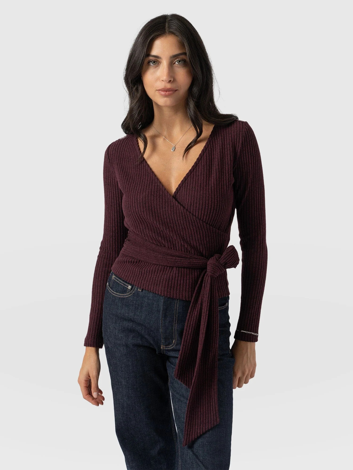 Victory Rib Top - Burgundy | Saint + Sofia