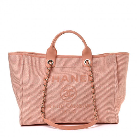 CHANEL

Mixed Fibers Calfskin Medium Deauville Tote Pink | Fashionphile