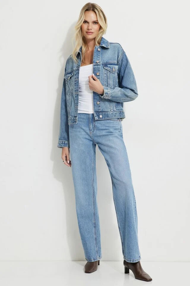 Mika Relaxed Straight Jeans | Dynamite Clothing