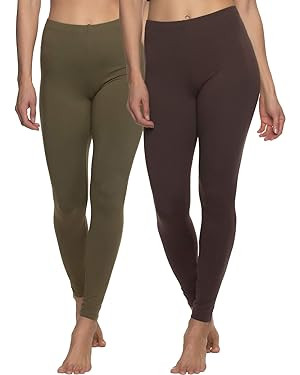 Felina Velvety Super Soft Lightweight Leggings 2 Pack - Yoga Pants, Workout Clothes | Amazon (US)