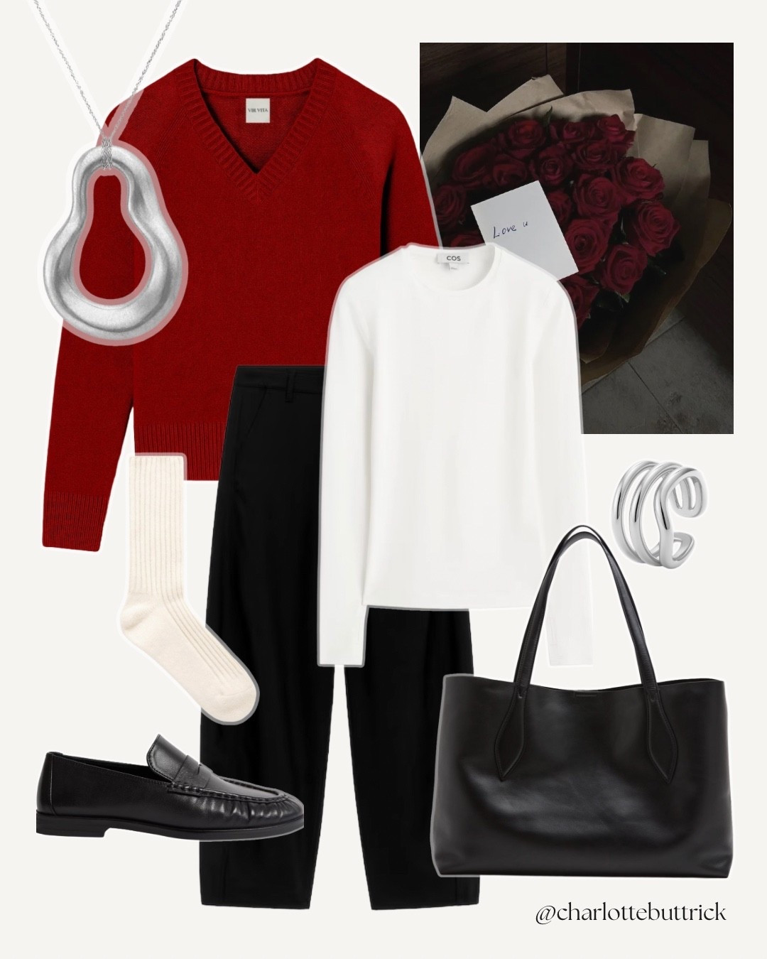 Red jumper Valentine’s Day outfit women - date day - barrel leg trousers - marks and Spencer leather loafers 

*silver jewellery and pendant from my Charlotte X YOJ collection (linked in my Instagram bio) 

#red #valentines #barrelleg

#LTKdatenight #LTKuk #LTKFashionMonth