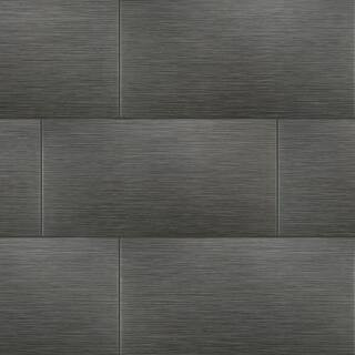 MSI Metro Gris 12 in. x 24 in. Matte Porcelain Stone Look Floor and Wall Tile (16 sq. ft./Case) N... | The Home Depot