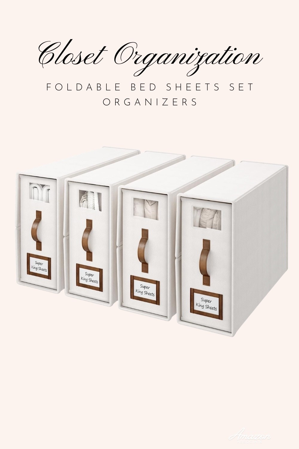 Foldable Bed Sheet Organizers

🛏️ No more guessing which sheets belong to which bed. These sheet organizers keep linen closets looking clean, organized, and hotel-worthy. #HomeOrganization #LTKFinds

#LTKmomlife #LTKHome #LTKdayinmylife