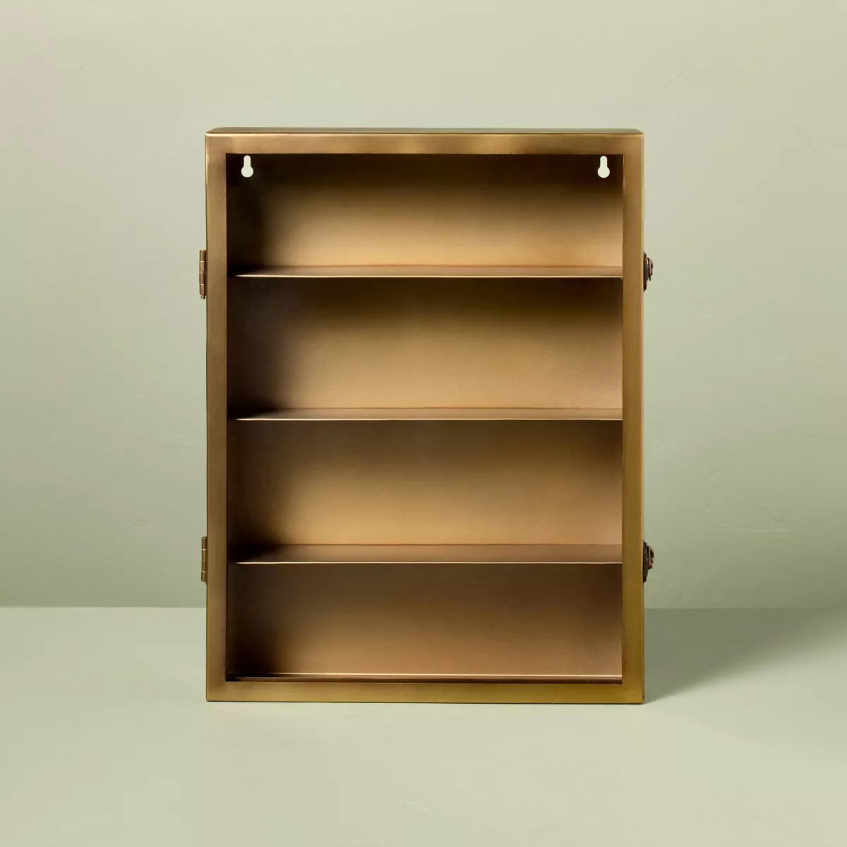 Large Metal Display Box Brass Finish - Hearth & Hand™ with Magnolia | Target