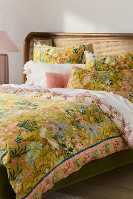 Organic Cotton Printed Sateen Duvet | Anthropologie (US)