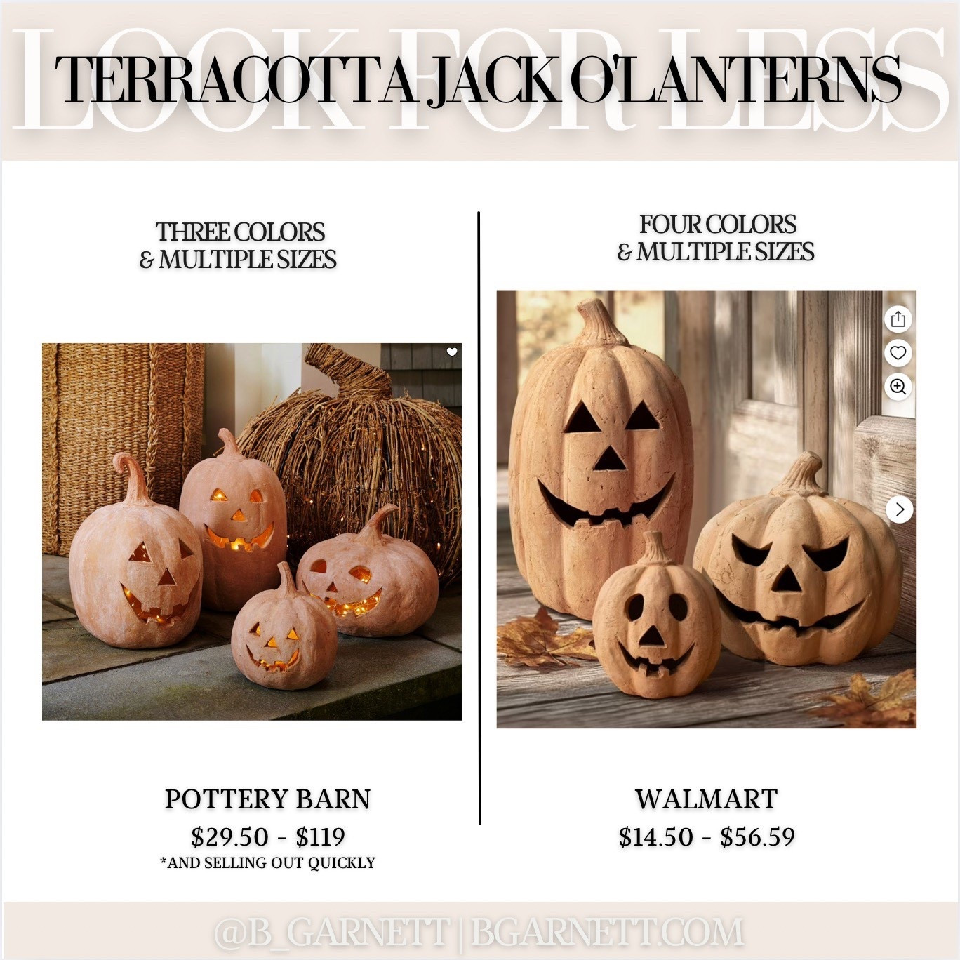 The viral Pottery Barn terracotta pumpkins from last fall are back & Walmart was clearly taking notes


Viral Halloween | pottery barn pumpkins | pumpkin decor Halloween decor fall decor | look for less | pottery barn pumpkin dupe


#LTKSeasonal #LTKHome #LTKFindsUnder50