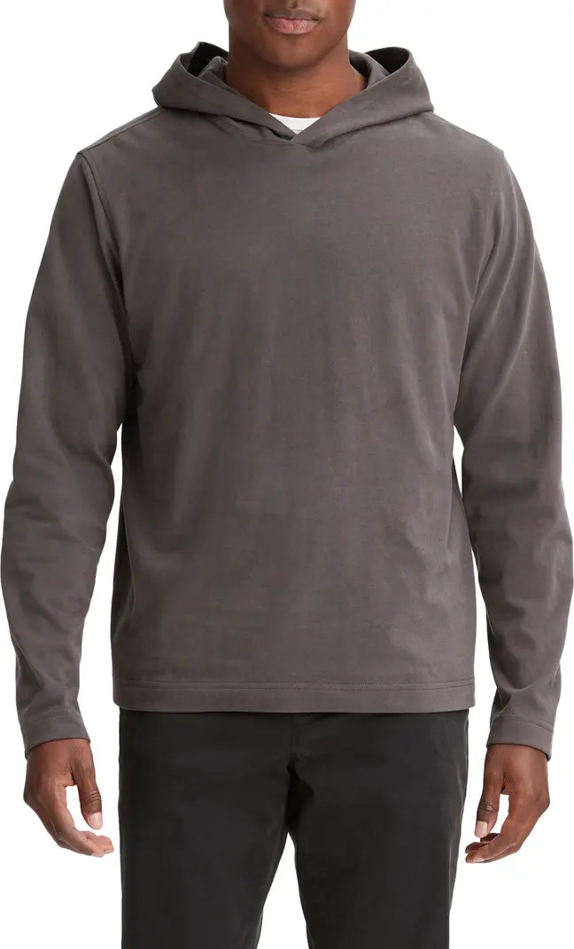 Long Sleeve Sueded Jersey Hoodie | Nordstrom