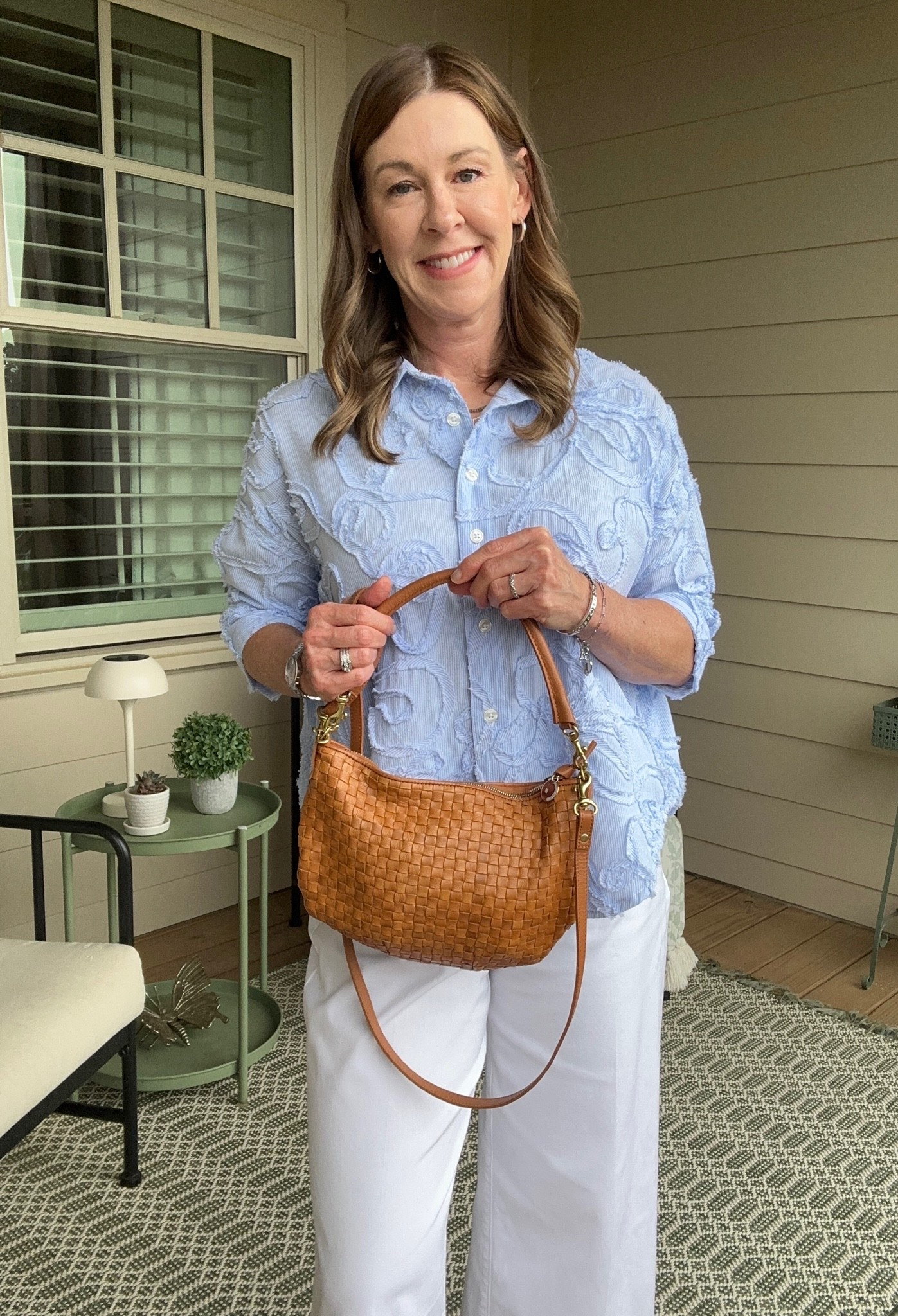 Loving my Clare V purse! I also have an extra chain strap to dress it up! 
#clarev