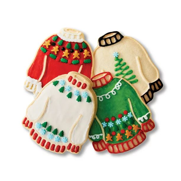 Create a Treat Ugly Sweater Vanilla Cookie Kit, 36.6 oz, 16 Count - Walmart.com | Walmart (US)