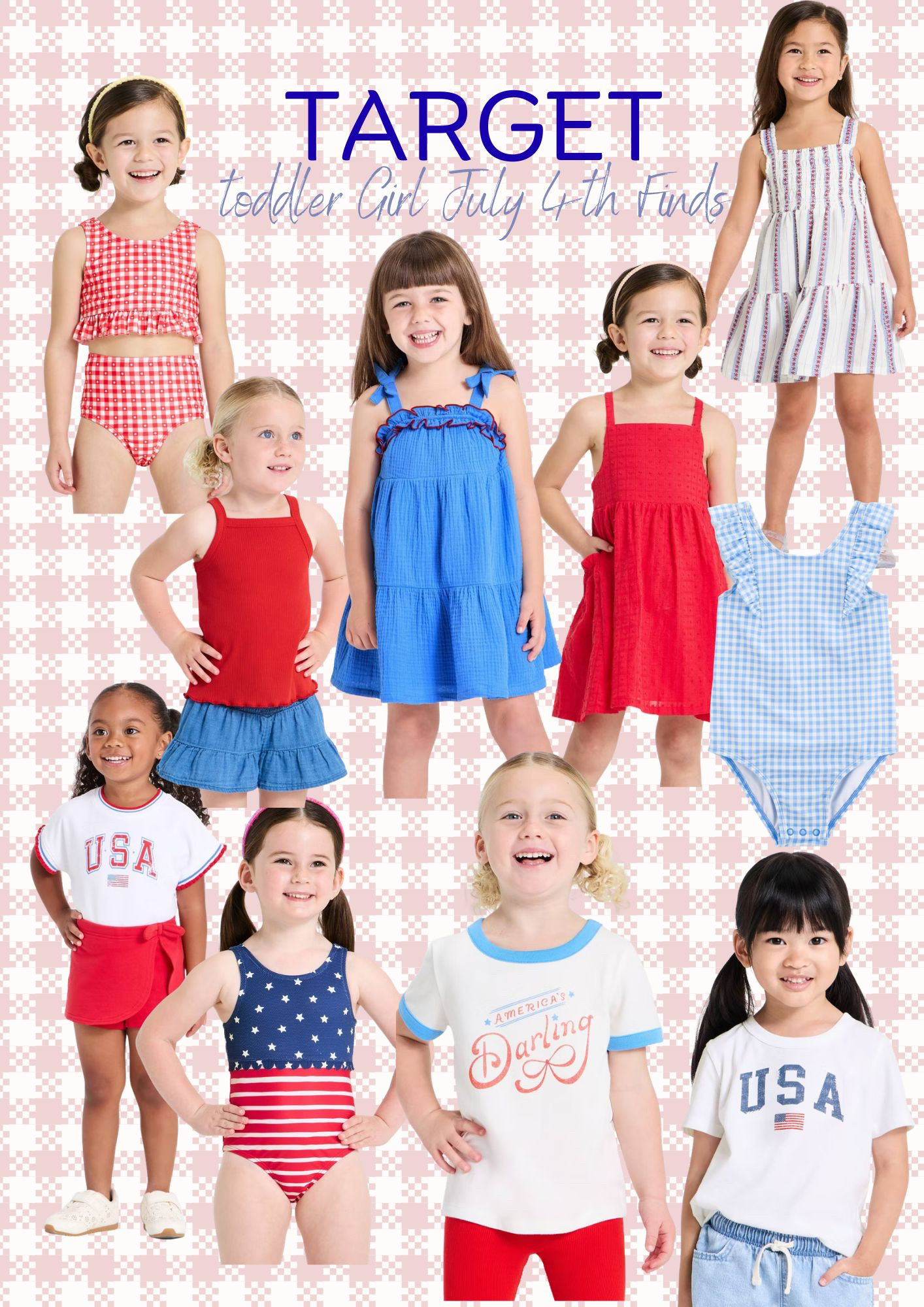🎀 Target July 4th Toddler Girl Finds 🇺🇸
The cutest red, white, and blue outfits are at Target right now! From twirl-worthy dresses to festive matching sets and adorable accessories, these picks are perfect for any activity that you are doing this Independence Day ❤️🤍💙
I rounded up all my favorite patriotic finds in one place so you can shop before they’re gone!

#LTKmomlife #LTKSeasonal #LTKKids
