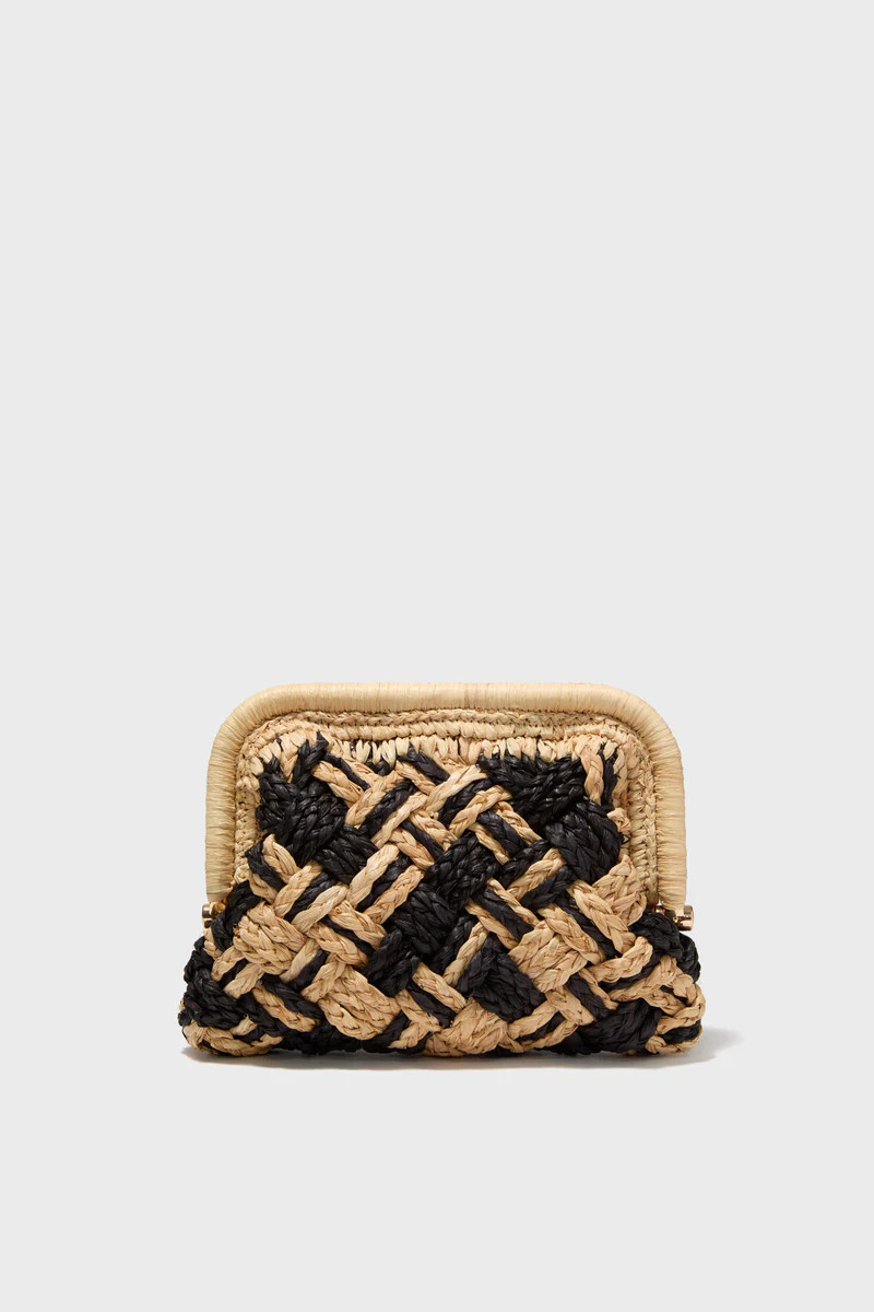 Black and Natural Cyrus Clutch | Tuckernuck (US)